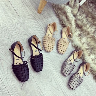Giày sandal quai đan rọ có nơ