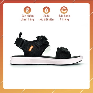 Sandal Vento nam nữ SD-NB01 Black (Đen ghi), sandal đi học đi làm, đi học, kiểu dáng trẻ trung