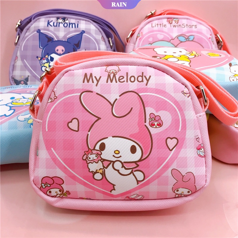 SANRIO Túi Đeo Vai Bằng Da PU In Họa Tiết Hoạt Hình Dễ Thương Cho Bé