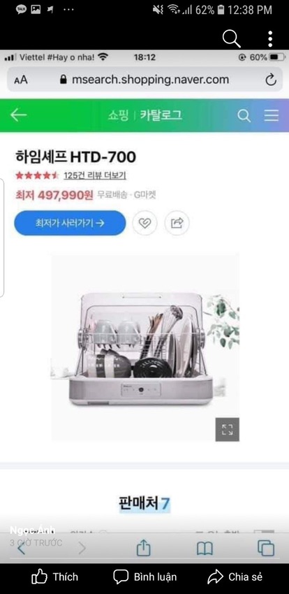 Máy sấy khô và tiệt trùng chén bát Heim Chef HTD-700