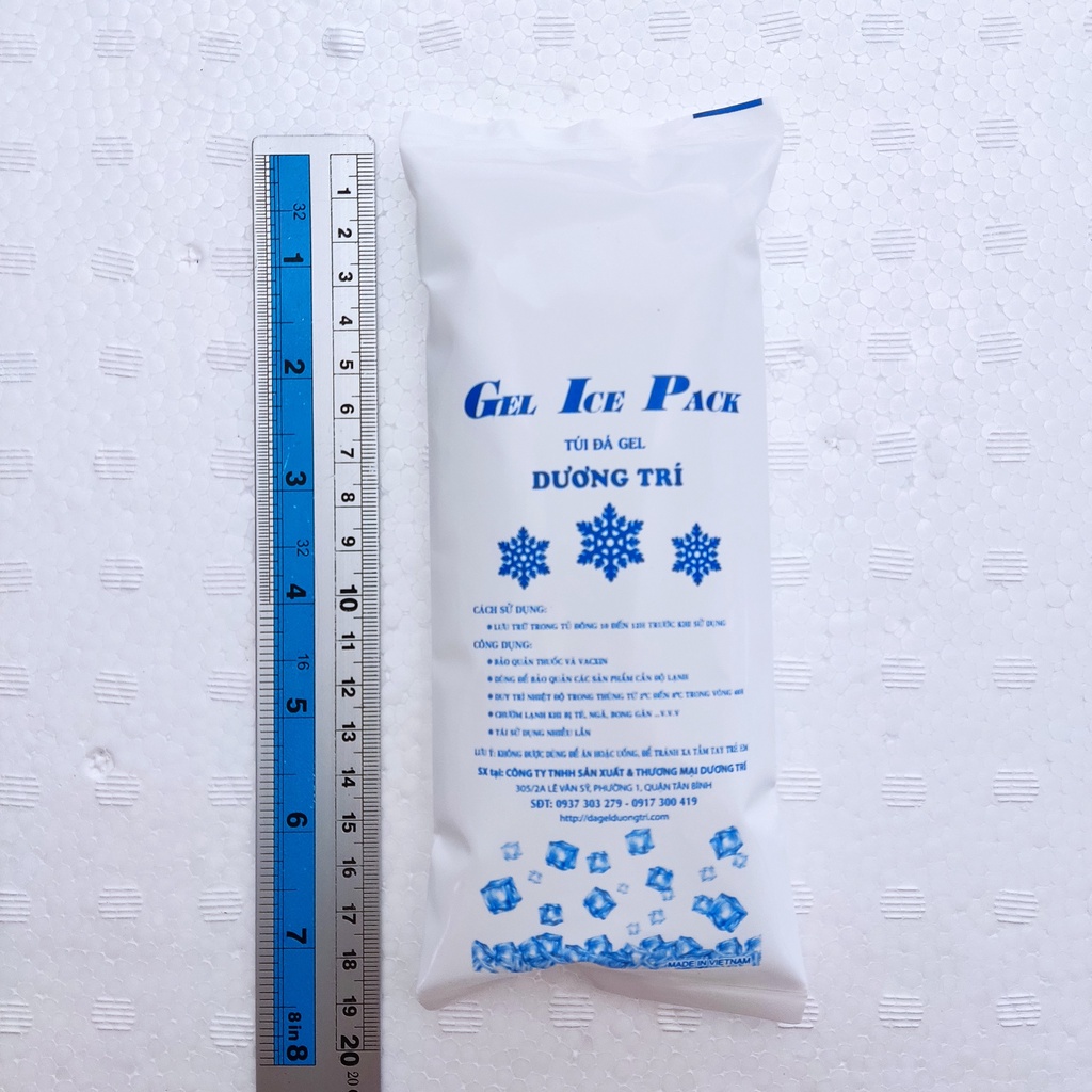 Đá khô Đá Gel giữ lạnh 250g - Túi đá gel giữ lạnh Mỹ phẩm, bảo quản kem, socola, sữa mẹ -  dagelDuongTri.com