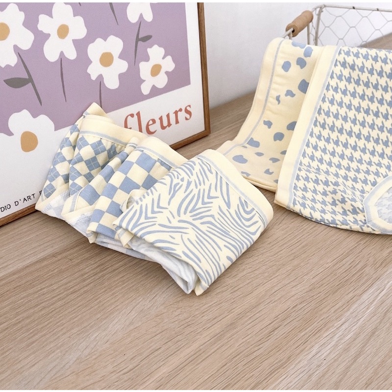 Quần lót nữ cotton kháng khuẩn hoạ tiết dễ thương QL002