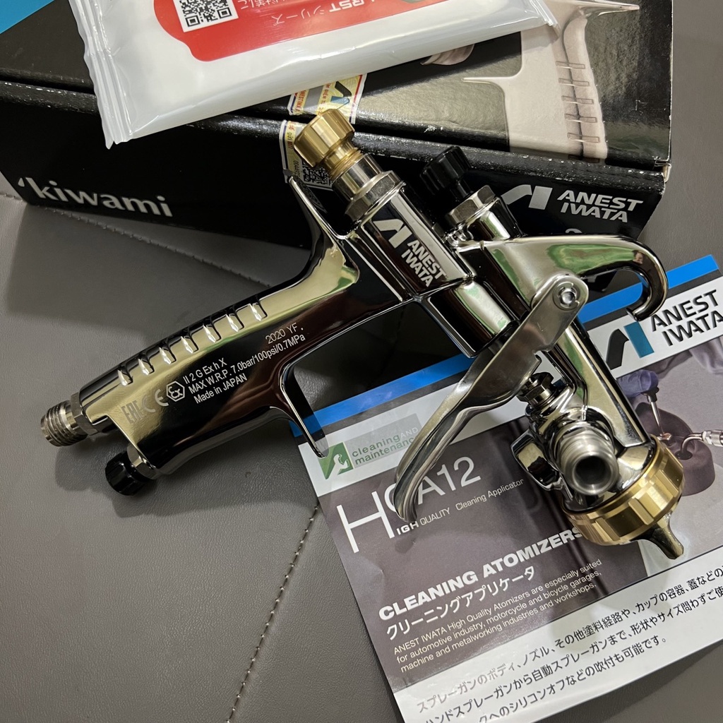 Súng phun sơn Anest Iwata Kiwami-1-13B4 thân chống dính súng phun mày ô tô lỗ 1.3mm sơn mịn đẹp