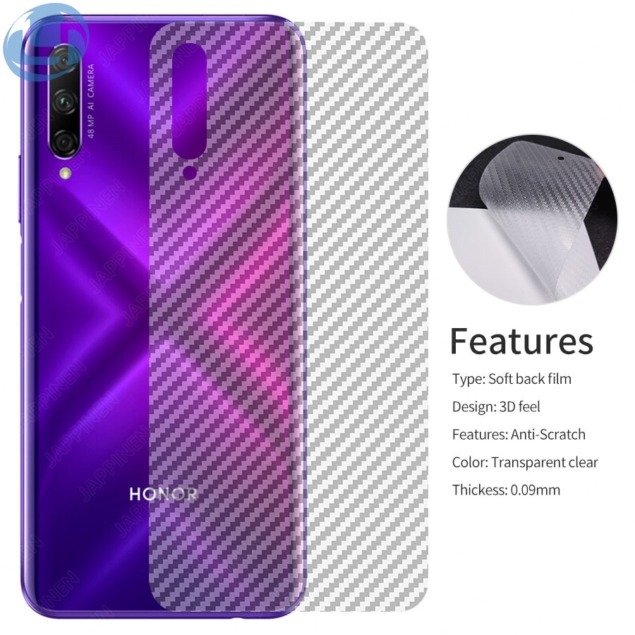 Set 5 Miếng Dán Sợi Carbon Bảo Vệ Mặt Sau Điện Thoại Oppo Realme 5 3 Pro C2 F11 Pro F9 A9 A5 2020 A3S A5S A7 F7 F5