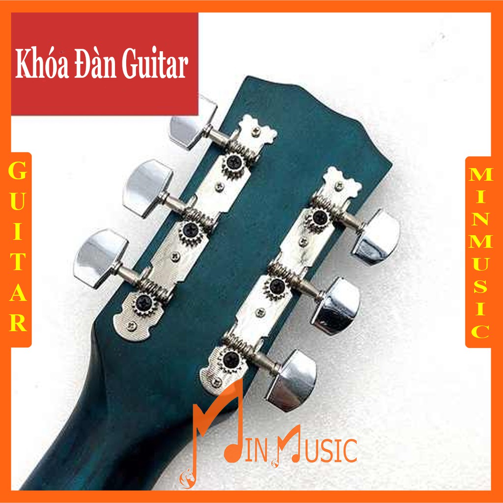 Bộ Khóa Đàn Guitar Thùng Dính Liền 2 Bên