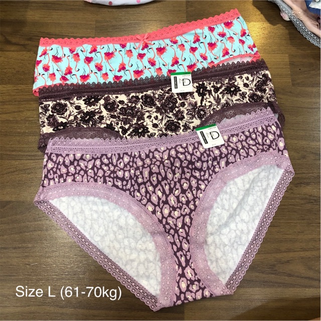 Combo 3 quần cotton size L