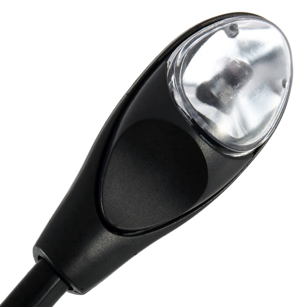 Flexible Clip On Lamp Mini LED Reading Light With On Off Switch