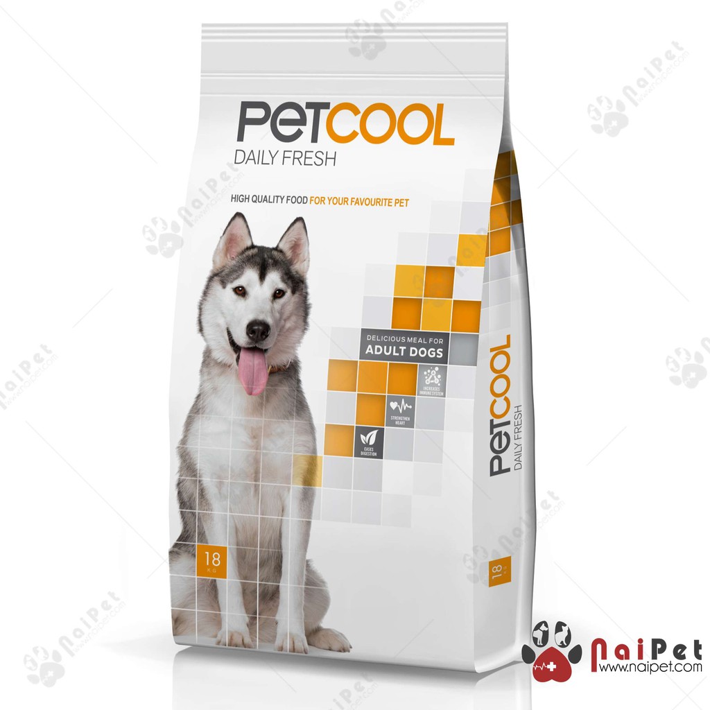 Thức Ăn Hạt Cho Chó Trưởng Thành Cỡ Lớn Petcool Daily Fresh 1kg