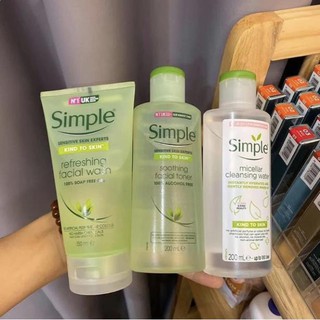Sữa rửa mặt [Sạch 100%-Hàng Auth] Sữa rửa mặt simple (150ml)