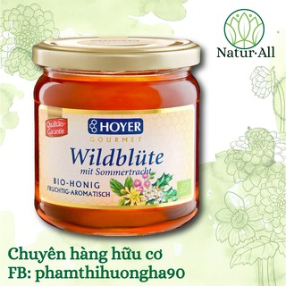 Mật ong hoa dại hữu cơ Hoyer hũ 250g