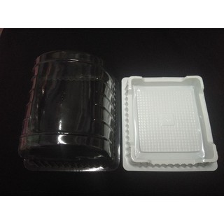 BỘ 100 HỘP NHỰA ĐỰNG BÁNH BÔNG LAN CUỘN BL22 KÍCH THƯỚC 14CM X 11CM X 10 CM