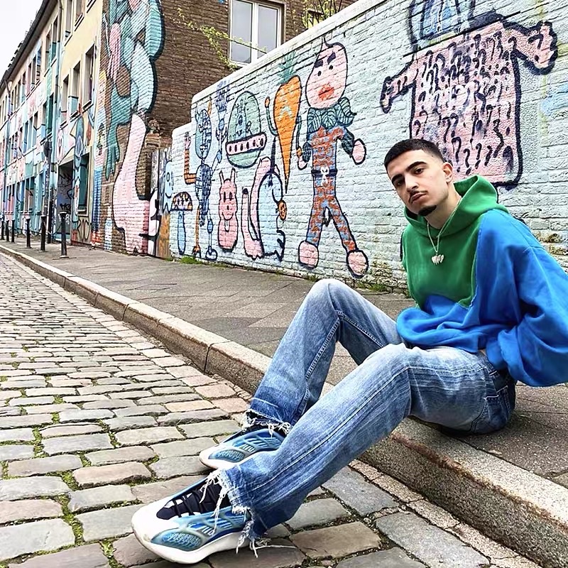 ÁO HOODIES PHỐI 2 MÀU KANYE WEST DÀNH CHO NAM VÀ NỮ