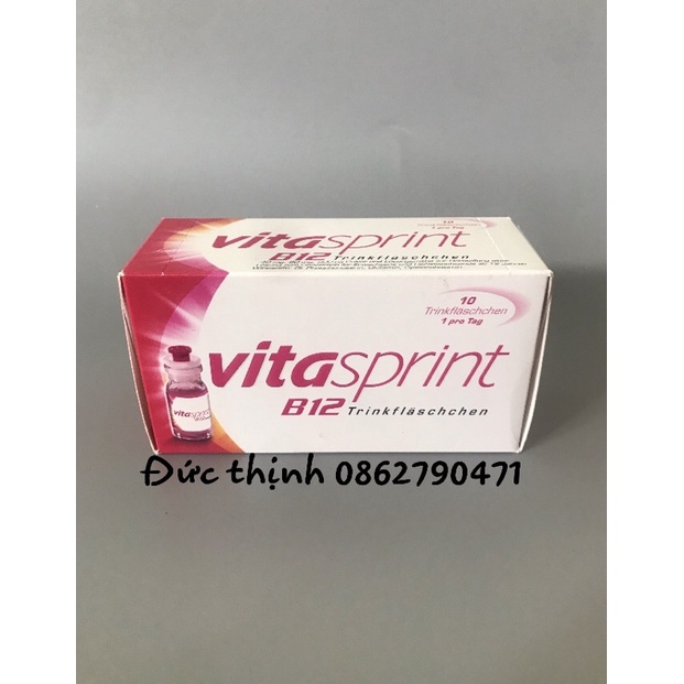 Vitasprint B12 cho người cần phục hồi sức khỏe - Hộp 10 lọ - Hàng nội địa Đức