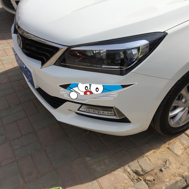 Đề can dán xe ( PK168) Hình dán ô tô che vết xước