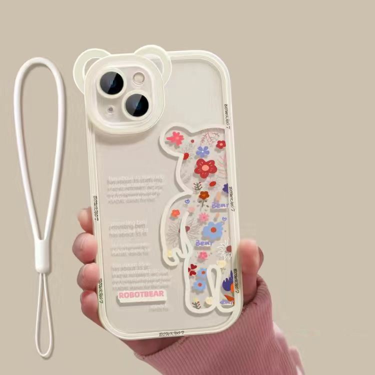 Ốp Điện Thoại TPU Silicon Mềm Trong Suốt Hình Gấu Cho IPhone 13 Pro 11 Max/11/12/XS/ XR/ X/ 8/ 7/6S Plus Mini SE 2020