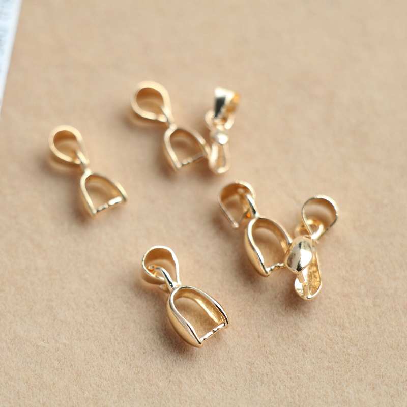 Kẹp Phụ Kiện Tự Làm Mặt Dây Chuyền Mạ Vàng 14K