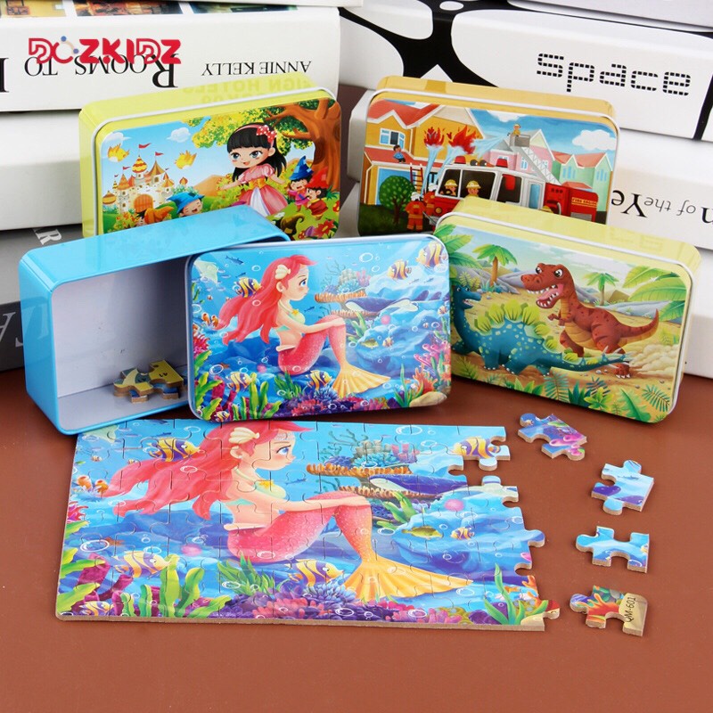 Đồ chơi thông minh tranh ghép hình 60 MIẾNG theo chủ đề phát triển tư duy logic cho trẻ từ 4 tuổi - DOZKIDZ
