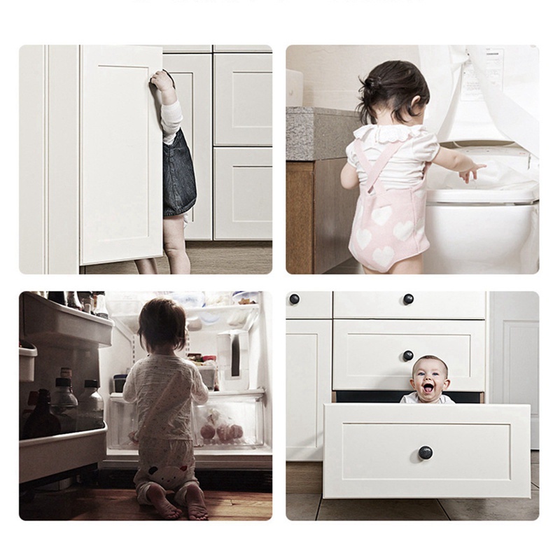 Khóa cửa tủ lạnh/ngăn kéo đa năng có thể điều chỉnh bảo vệ an toàn cho bé