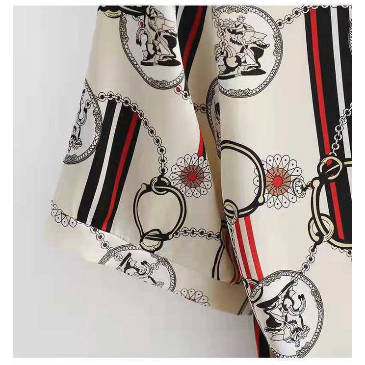 Áo thun ngắn tay plus size in họa tiết thời trang cho phụ nữ trung niên