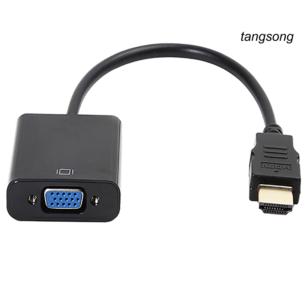 Cáp Chuyển Đổi Ts-1080P Hdmi-Compatible Male Sang Vga Female Cho Pc Laptop Hdtv