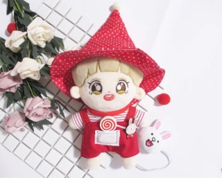 Set áo + yếm cho doll 20cm