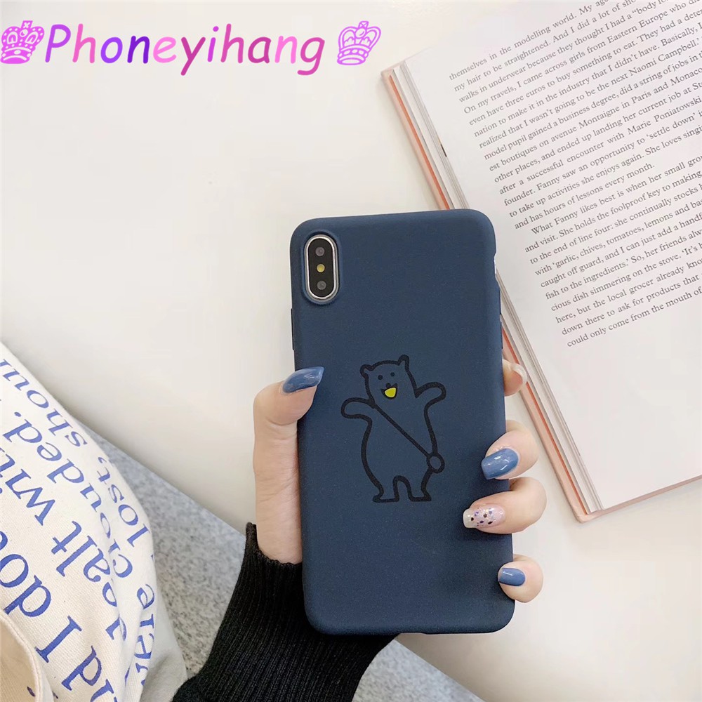 Ốp điện thoại TPU màu trơn trang trí hình chú gấu cho Meizu M6S M6 M6T M5C M5S M5 M3 Note