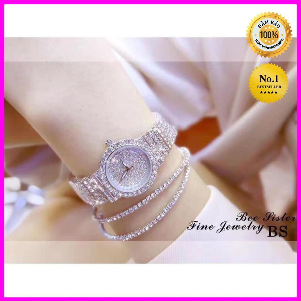 [Hàng xịn] [SIÊU GIẢM GIÁ] ĐỒNG HỒ NỮ CAO CẤP ĐÍNH ĐÁ FULL HIỆU BS 2020