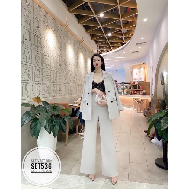 Bigsize Set vest bra SET536