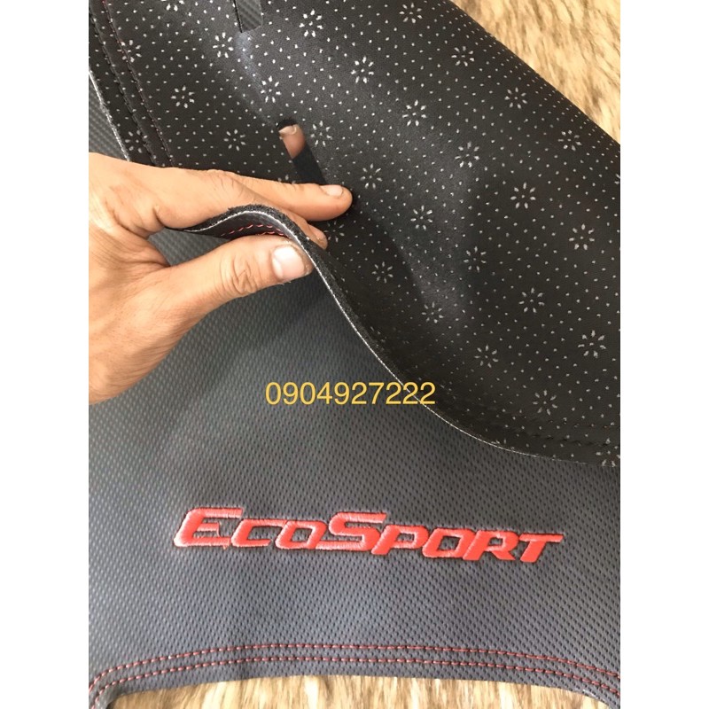 Thảm Taplo Da Ecosport 2018 - 2021 Da carbon Cao cấp