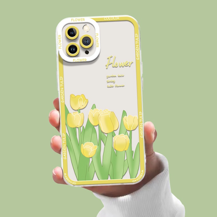 Ốp Điện Thoại TPU Dẻo Trong Suốt Họa Tiết Hoa Xinh Xắn Cho IPhone 14 13 12 Pro Max XS XR X 8 7 6S 14 Plus 11