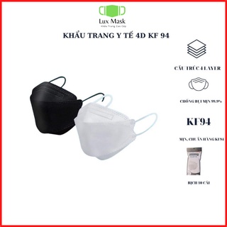 Khẩu trang y tế kf94 habco mask 4 lớp kháng khuẩn chống bụi cao cấp bịch 10 cái hàng chuẩn