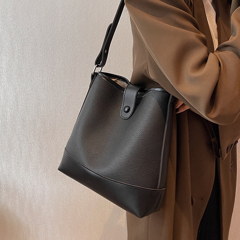 Túi Đeo Chéo Cỡ Lớn Phối Màu Tương Phản Thời Trang Cao Cấp Cho Nữ