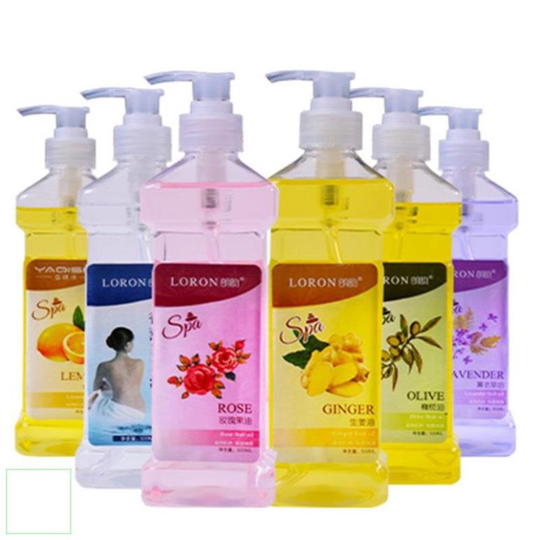 Dầu massage body gừng, hoa hồng, lavender, oliu giá sỉ