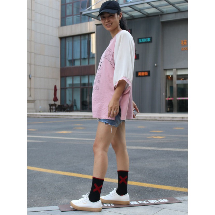 Vớ chữ X ullzzang unisex - SẴN HÀNG