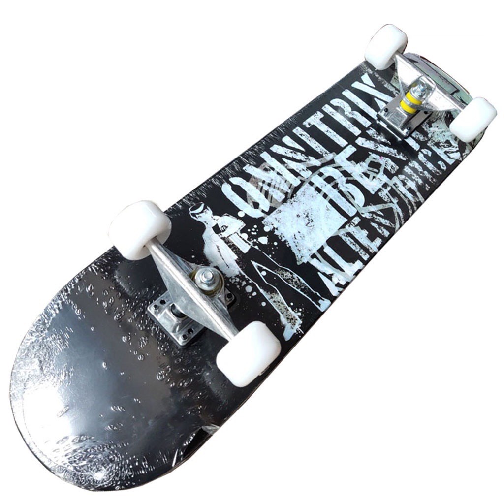 Ván Trượt Thi Đấu Skateboard Mặt Nhám Bánh Cao Su Đúc Cỡ Lớn 80cm Chịu Lực 120kg