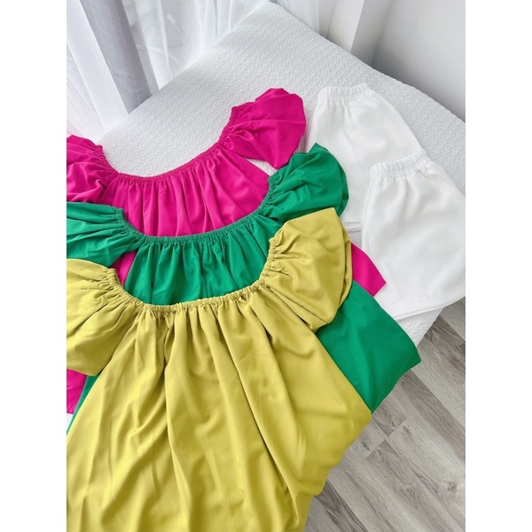 SET ÁO BẸT VAI TAY BÍ + QUẦN SHORT (TH)