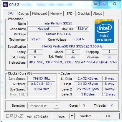 CPU Intel Pentium G3220 (3M Bộ nhớ đệm, 3.00 GHz) Socket 1150 hỗ trợ dòng Main H81, B85, Z87, Z97... | BigBuy360 - bigbuy360.vn