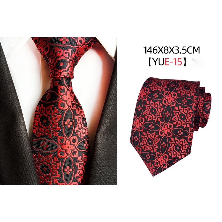 Cà Vạt Họa Tiết Hoa Lớn 8cm Chất Liệu Polyester Thời Trang Cho Nam