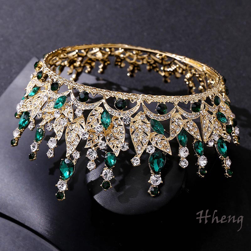 YADORNOS Nữ hoàng tóc trang sức bó nóng bán mũ hợp kim inlay kim cương cô dâu phụ kiện đám cưới