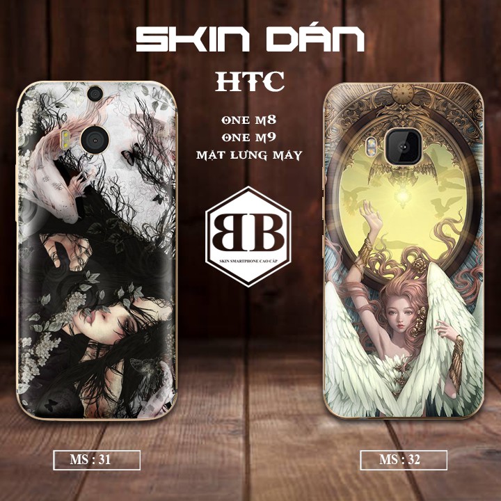 Dán Skin mặt lưng máy cho HTC One M8 và One M9 in in hình siêu chất