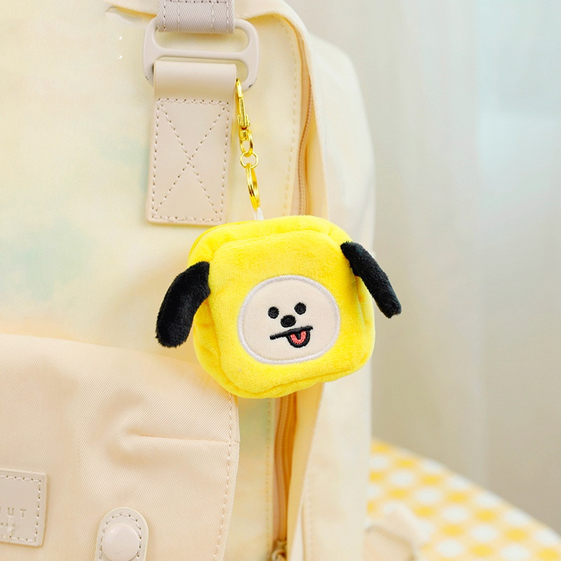 Ví Đựng Tiền Xu Gắn Móc Khóa Kpop Bts Bt21