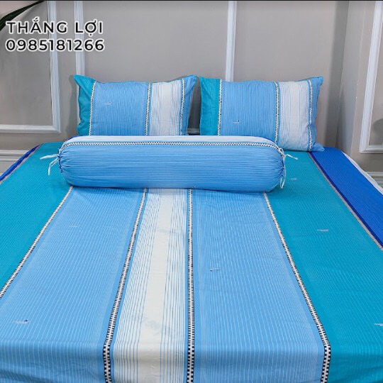 Drap Cotton 100% Thắng Lợi chính hãng Mẫu C176 IN LOGO THẮNG LỢI vệ sinh dễ dàng.