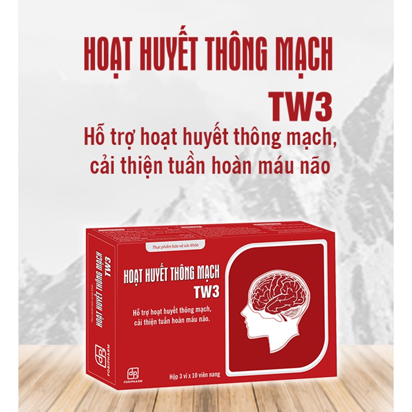 Hoạt Huyết Thông Mạch TW3 hỗ trợ giảm nguy cơ hình thành cục máu đông 30v - Thuocviet24h