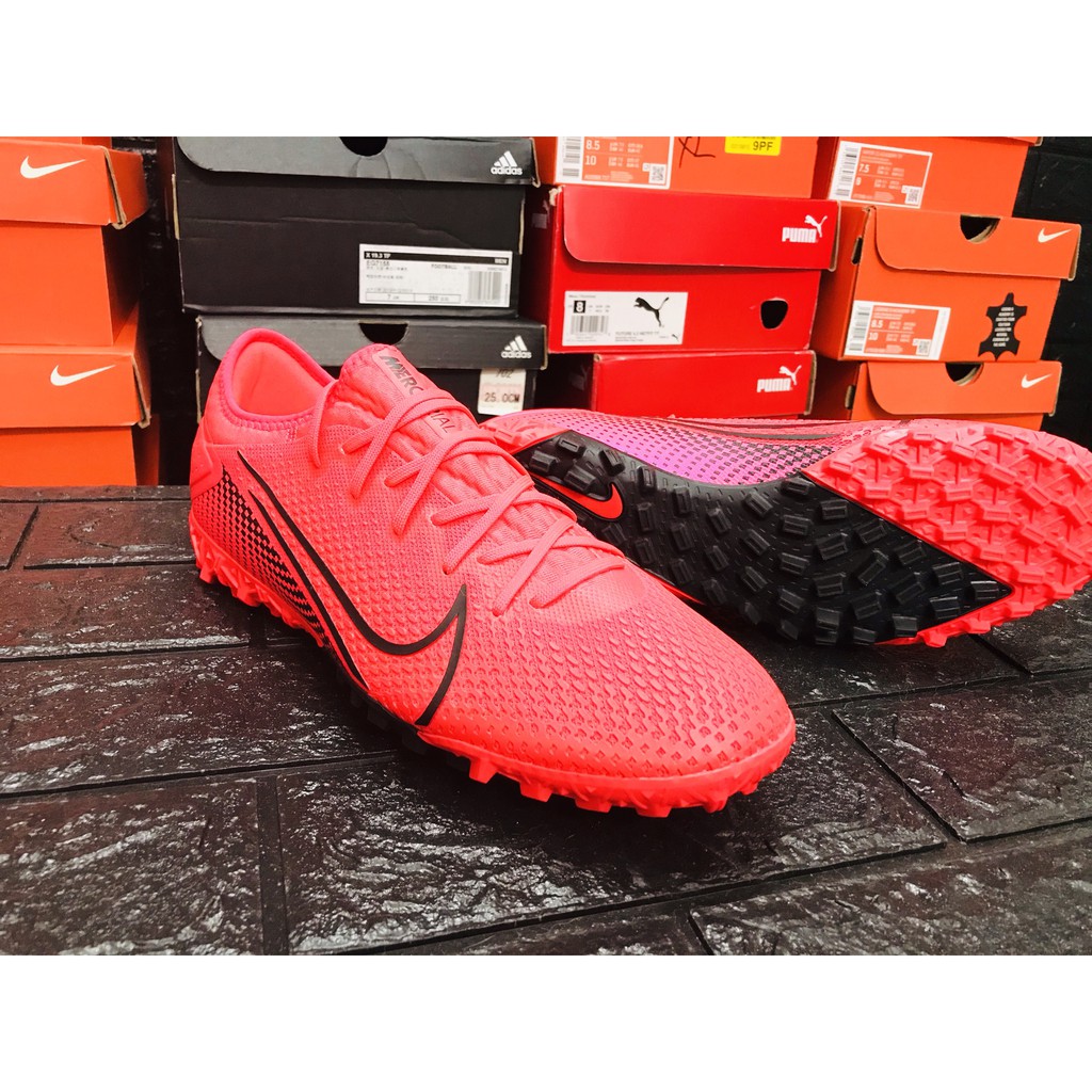 Giày Đá Banh Chính Hãng MERCURIAL VAPOR 13 PRO TF RED - [Đỏ Hồng]