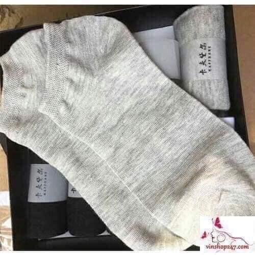 Hộp 10 đôi tất chống thối chân cổ cao, ngắn cho nam-giadungsieure