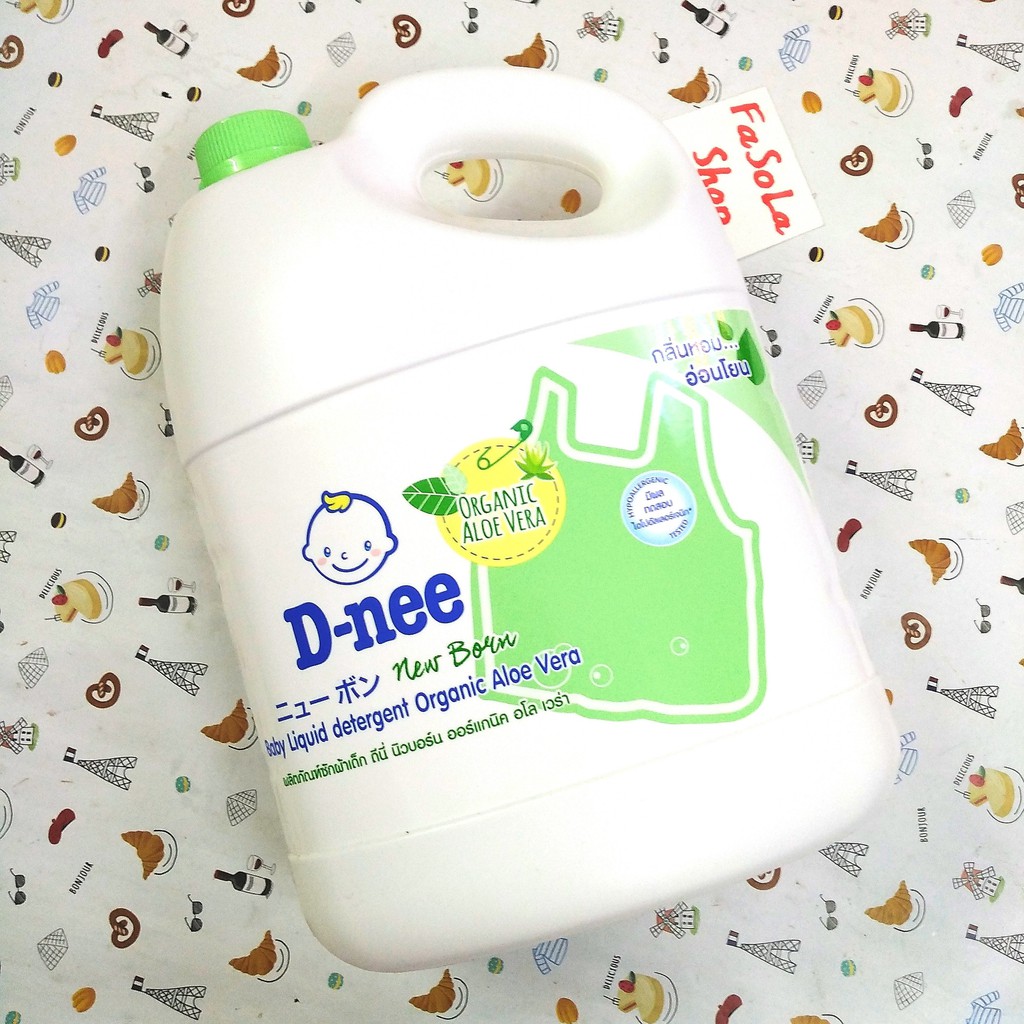 Nước giặt / xả D-NEE dnee Thái Lan can 3000ml nắp trắng hồng tím xanh lá trẻ em baby new born fabric softener detergent