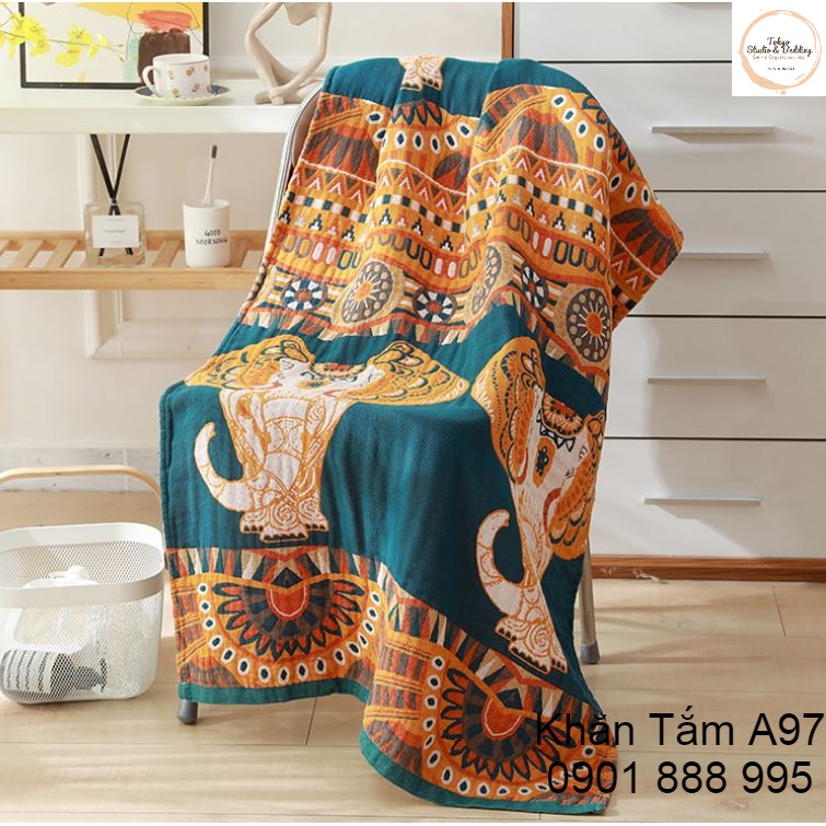 O26_Khăn tắm xô 100% Organic Cotton cao cấp (Size:140*70cm)