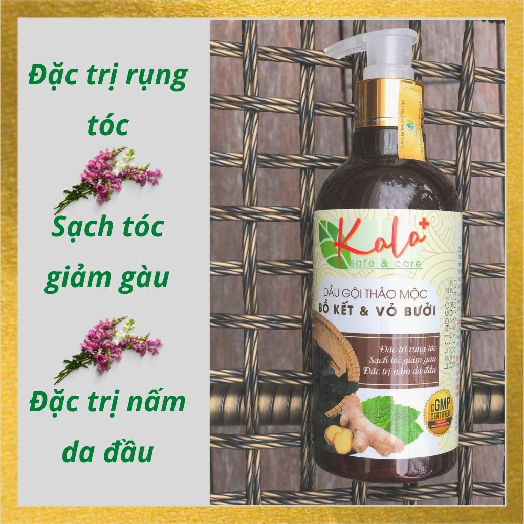 Dầu Gội Thảo Mộc Bồ Kết Và Vỏ Bưởi Kala+ Ngăn Rụng Tóc Giảm Gàu Ngăn Nấm Da Đầu Chính Hãng