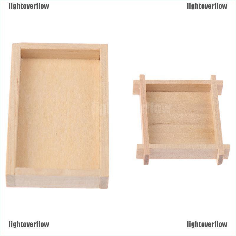 Khay Gỗ Đựng Trái Cây Đồ Chơi Búp Bê Tỉ Lệ 1: 12
