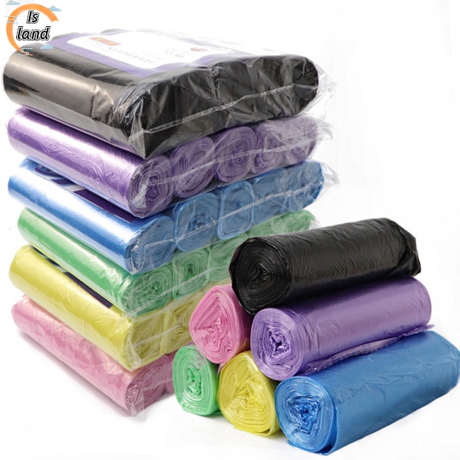 Set 5 cuộn túi đựng rác dùng một lần nhiều màu sắc